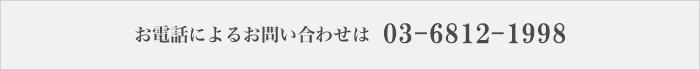 お電話によるお問い合わせは03-6264-8958